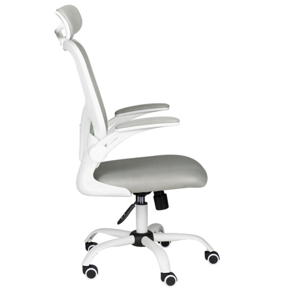 Office Stoel Max Comfort 73H Wit and Gray  2