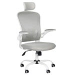 Office Stoel Max Comfort 73H Wit and Gray  1