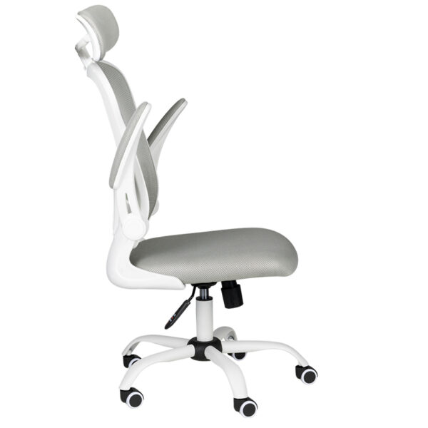 Office Stoel Max Comfort 73H Wit and Gray  3