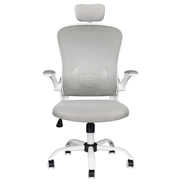 Office Stoel Max Comfort 73H Wit and Gray  4