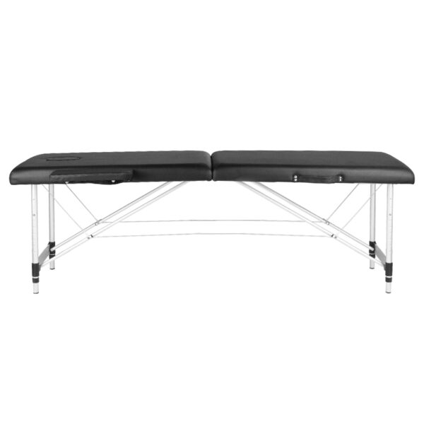 Opklapbare massagetabel aluminium comfort 2 Zwart segmenten  2
