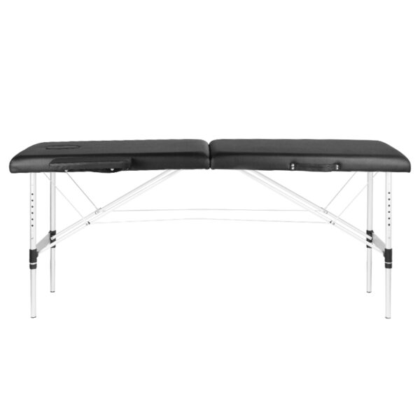 Opklapbare massagetabel aluminium comfort 2 Zwart segmenten  4