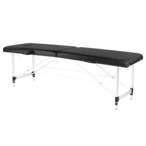 Opklapbare massagetabel aluminium comfort 2 Zwart segmenten  1