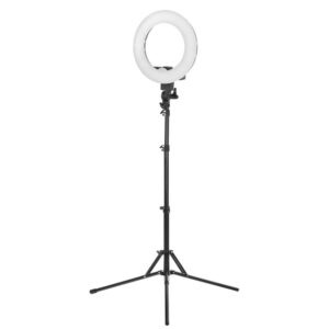 Ringlamp 12 "35W LED Zwart + statief  1