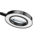 Snake Ring LED -lamplamp op een bureau Zwart  3