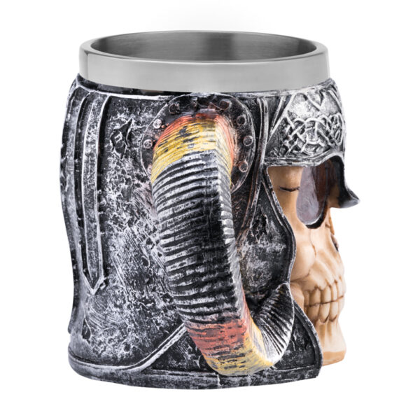 Sta voor de kappersschaar Skull ontmoet hoorns  2