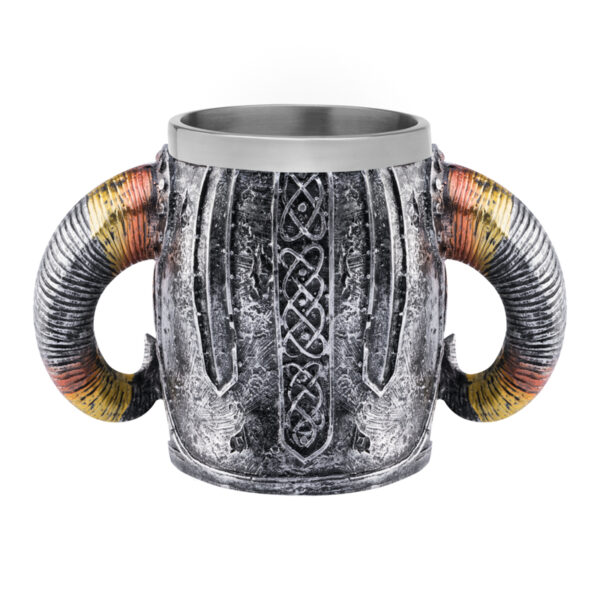 Sta voor de kappersschaar Skull ontmoet hoorns  3