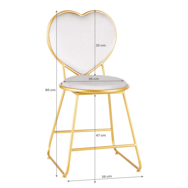 Stoel Velvet MT-309 grijs  6