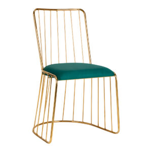 Stoel Velvet QS-M00 Goud Green  1
