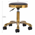 Tabouret M-1640 Goud Zwart  3