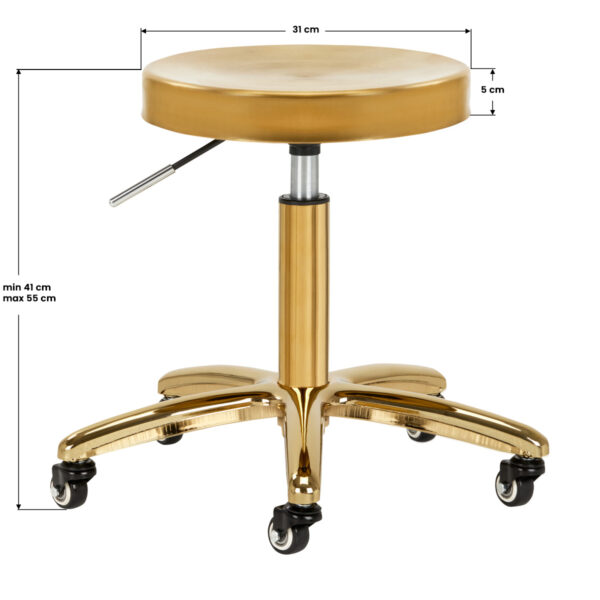 Tabouret Stoel Gouden AM863  3