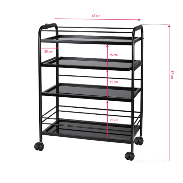 Tattoo Werktafel Werkwagen Pro Ink 1015 Zwart  8