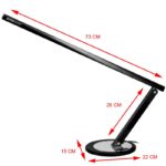 Zwart Slim LED -bureaulamp  3