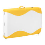 opklapbare massagetafel hout comfort activfizjo 2 secties wit geel - Afbeelding 14