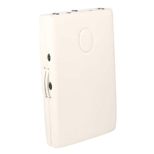 opklapbare massagetafel houten comfort 2-sectie crème  3