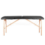 opklapbare massagetafel houten comfort 2 secties zwart  4