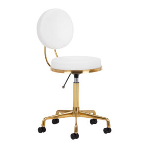 tabouret h5 wit goud  1