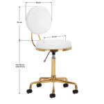 tabouret h5 wit goud  6
