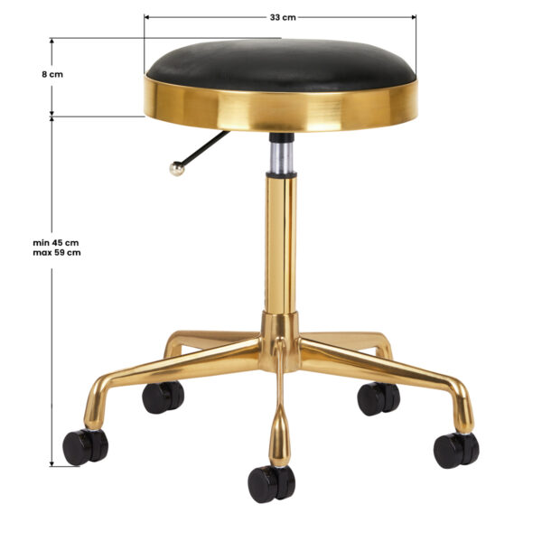 tabouret h7 goud zwart  3