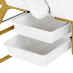 Basic Behandelstoel  Wit  Goud - Afbeelding 2