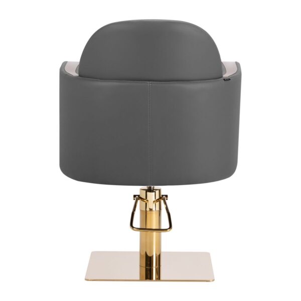 Gabbiano kappersstoel Malaga goud grijs - Afbeelding 4