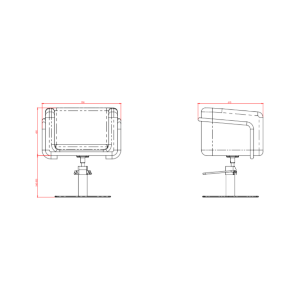 Mirplay Kappersstoel Egan B R - Afbeelding 2