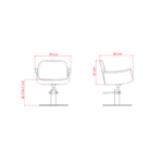 Kappersstoel Hydra  BR - Afbeelding 2