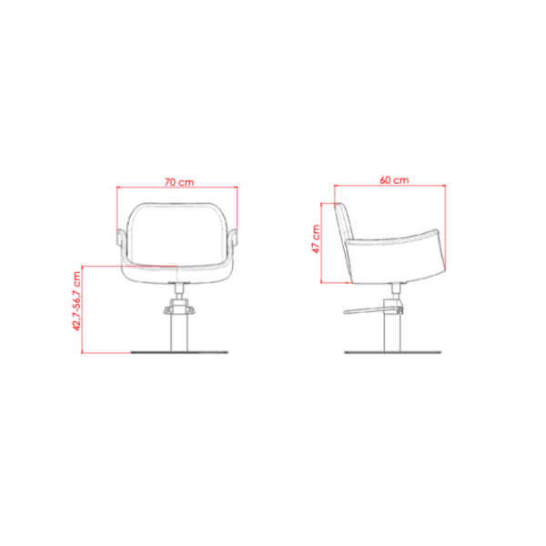 Kappersstoel Hydra  BR - Afbeelding 2