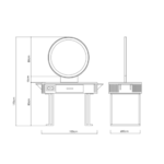 Kaptafel Nicole Eiland - Afbeelding 3