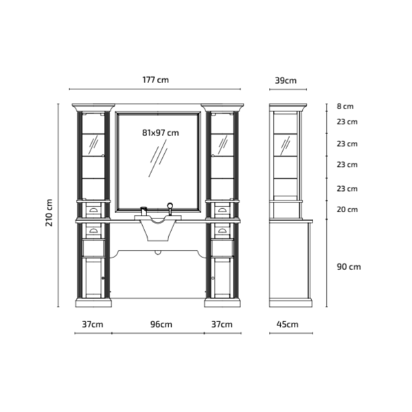 Mirplay Kaptafel William 1 B/22 - Afbeelding 2