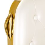 Gabbiano Francesco Gold kappersstoel, wit - Afbeelding 3