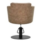 Gabbiano Roma oude bruine kappersstoel - Afbeelding 5