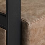 Gabbiano Modena oude bruine kappersstoel - Afbeelding 3