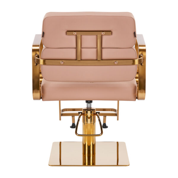 Kappersstoel Porto Beige goud - Afbeelding 3