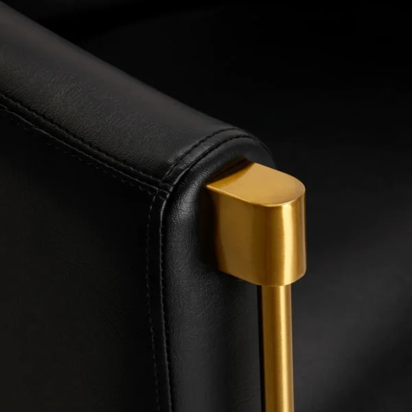 Gabbiano Burgos goud zwarte kappersstoel - Afbeelding 6