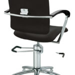 Dames kappersstoel London  Beweegbare rug en ster voet  (C)