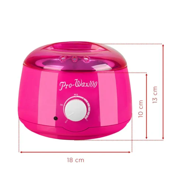 Pro waxverwarmer 400ml, 100w roze blik - Afbeelding 2