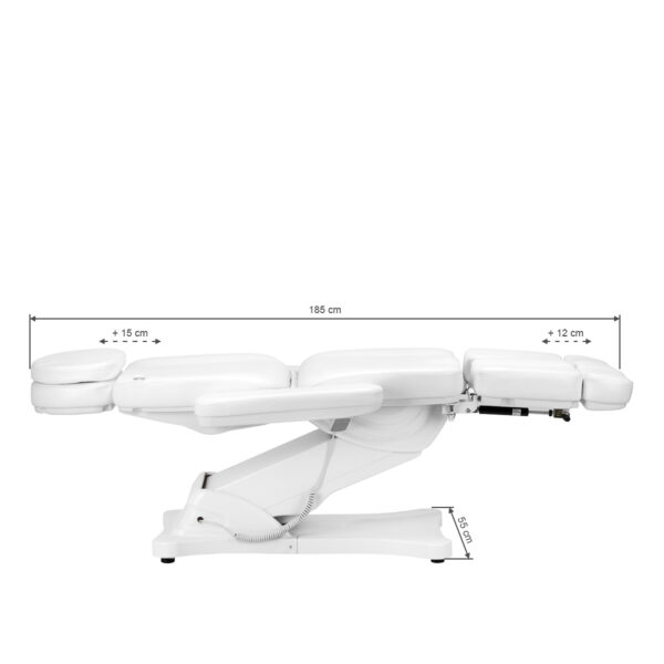 Elektrische behandelstoel SILLON CLASSIC 2 motoren pedi wit - Afbeelding 18