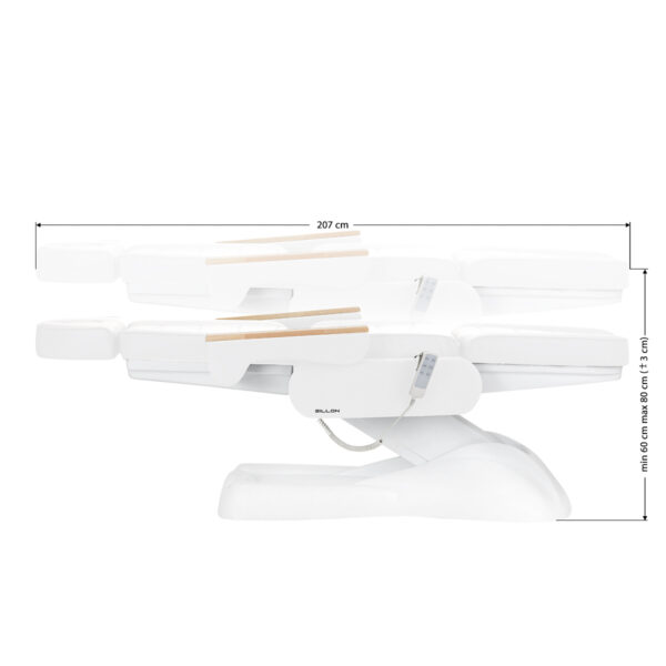 Elektrische behandelstoel SILLON Lux 273b 3 motoren wit - Afbeelding 15