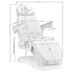 Elektrische behandelstoel SILLON Lux 273b 3 motoren wit - Afbeelding 16