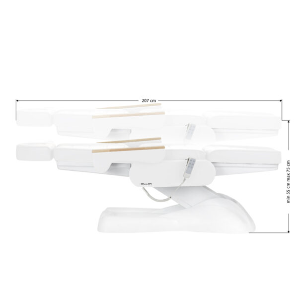 Elektrische behandelstoel SILLON Lux 273b SH 3 motoren wit - Afbeelding 15