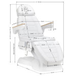 Elektrische behandelstoel SILLON Lux 273b SH 3 motoren wit - Afbeelding 16