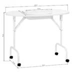 Klapbureau 4031 wit + tas - Afbeelding 3