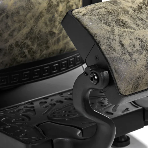 Kappersstoel President Oud Leer Groen - Afbeelding 10