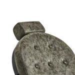 Kappersstoel President Oud Leer Groen - Afbeelding 2