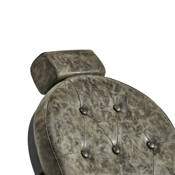 Kappersstoel President Oud Leer Groen - Afbeelding 2