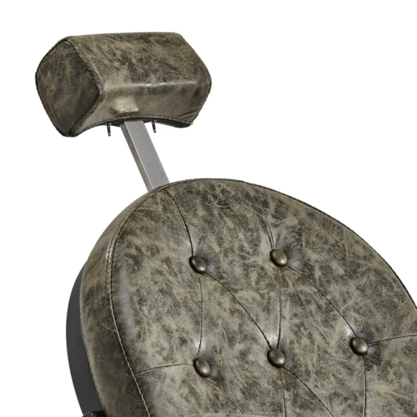 Kappersstoel President Oud Leer Groen - Afbeelding 3