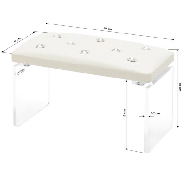 Momo Diamond manicure steunstandaard Ecru - Afbeelding 2