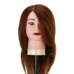 Gabbiano WZ1 kapperstrainingshoofd, natuurlijk haar, kleur 4#, lengte 16"