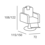CARLOS kappersstoel en barberstoel 5